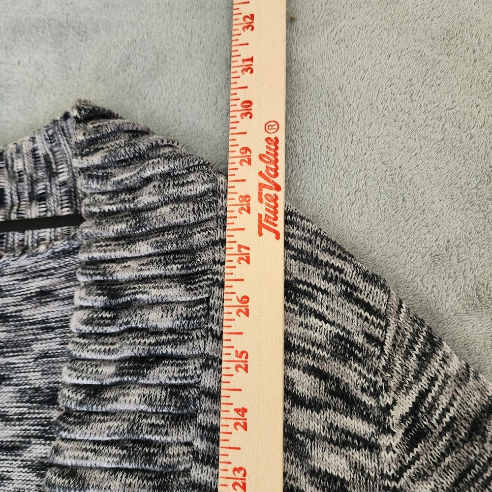 Apt 9 Knit Cardigan Hook Closure Size XL Black And White Long Sleeve - Picture 9 of 10